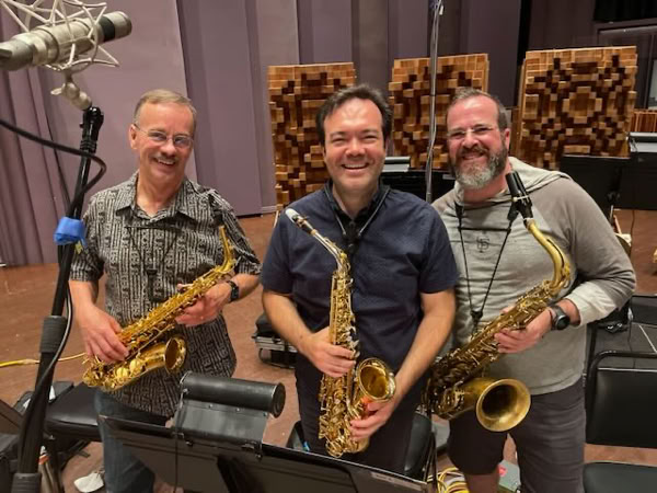 Recording session for Classical Tahoe Orchestra with Ricardo Martinez and Kevin Stewart